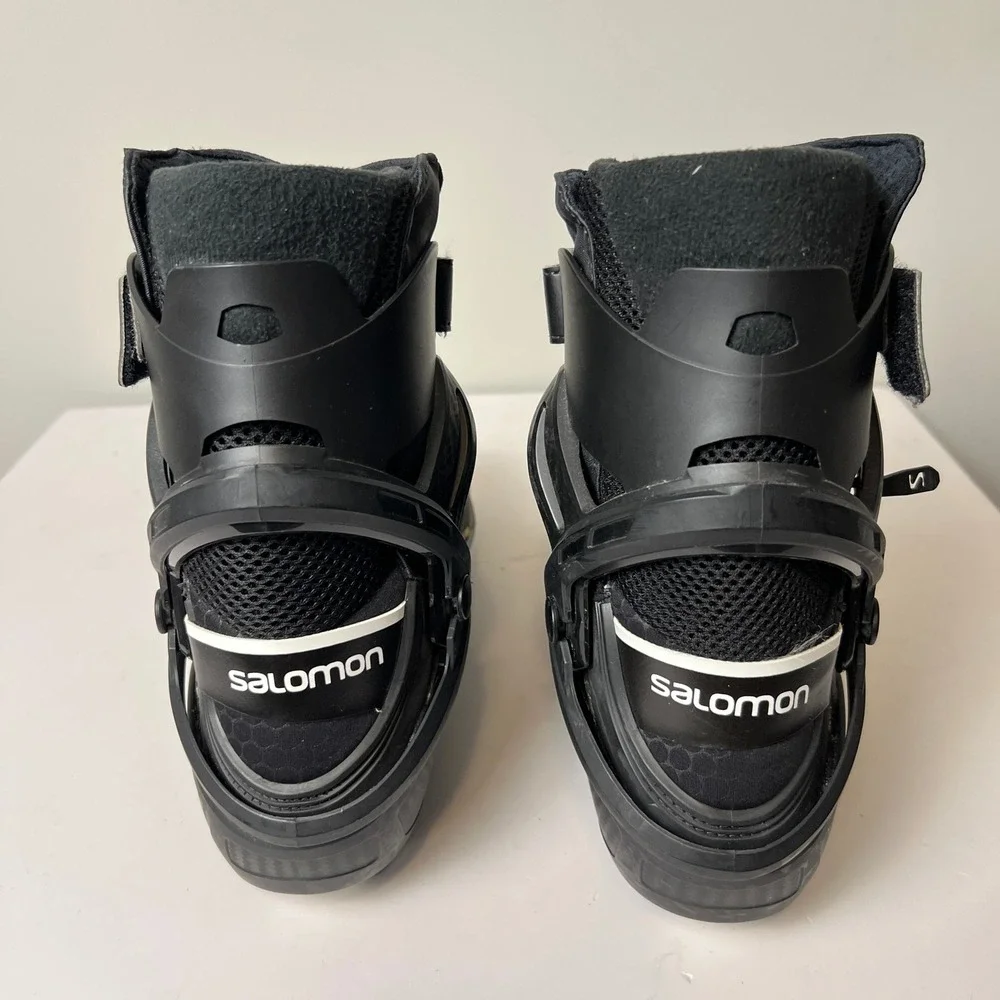 Salomon Equipe 8 SK Prolink Cross Country Skate Ski Boots Mens 11 Black Nordic